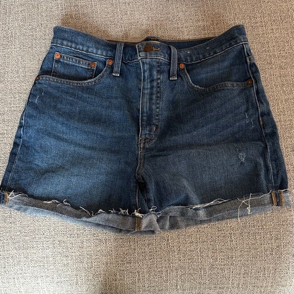 Madewell Pants - Madewell Dark Blue Jean Shorts